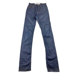 April 77 Jeans Women 26 Blue Marky Overdrive 1955 Skinny Denim Punk Rockabilly
